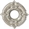 Ekena Millwork Attica PVC Ceiling Medallion (Canopies up to 4 1/8"), 10"OD x 3 1/2"ID x 3/4"P, Bright Coat Chrome CMP10ATBCR - alternate 1